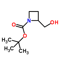 1-Boc-2-羟基甲基-氮杂丁烷结构式