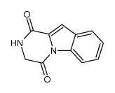 1,2,3,4-tetrahydropyrazino[1,2-a]indole-1,4-dione结构式