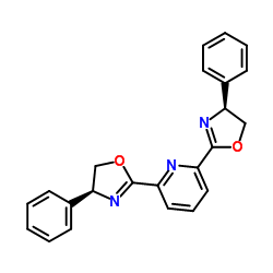 2,6-二[(4S)-4-苯基-2-恶唑啉基]吡啶结构式