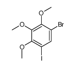 1-bromo-5-iodo-2,3,4-trimethoxybenzene结构式