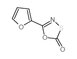 5-(2-furyl)-1,3,4-oxathiazol-2-one结构式