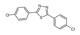 2,5-bis(4-chlorophenyl)-1,3,4-thiadiazole结构式