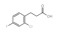 3-(2-氯-4-氟苯基)-丙酸结构式