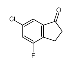 4-氟-6-氯-1-茚满酮结构式