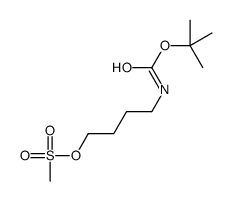 4-[(2-methylpropan-2-yl)oxycarbonylamino]butyl methanesulfonate结构式