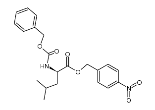 (R)-4-nitrobenzyl 2-(((benzyloxy)carbonyl)amino)-4-methylpentanoate结构式
