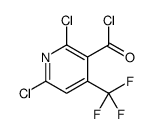 2,6-dichloro-4-(trifluoromethyl)pyridine-3-carbonyl chloride结构式