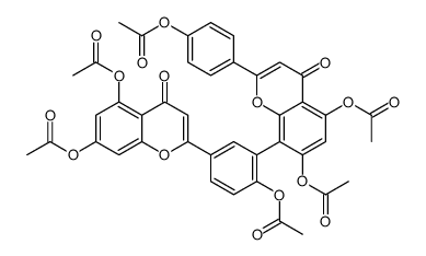 amentoflavone hexaacetate结构式