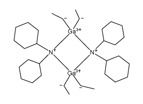 [Et2Ga(N(cyclohexyl)2)]2结构式