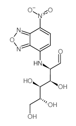 (2R,3R,4S,5R)-3,4,5,6-TETRAHYDROXY-2-((7-NITROBENZO[C][1,2,5]OXADIAZOL-4-YL)AMINO)HEXANAL结构式