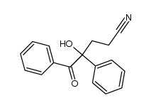 &alpha;-(2-cyanoethyl)benzoin结构式