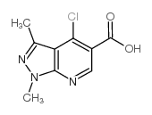 4-氯-1,3-二甲基-1H-吡唑3,4-吡啶-5-羧酸结构式