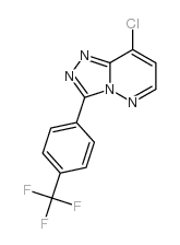 8-氯-3-(4-三氟甲基苯基)-1,2,4-噻唑并[4,3-b]吡嗪结构式