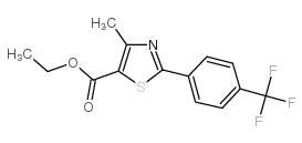 2-[4-(三氟甲基)]苯基-4-甲基-5-噻唑甲酸乙酯结构式