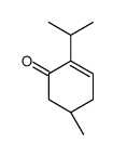 (5R)-5-methyl-2-propan-2-ylcyclohex-2-en-1-one结构式