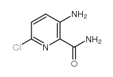 3-氨基-6-氯-2-吡啶羧酰胺结构式