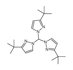 1-[bis(3-tert-butylpyrazol-1-yl)methyl]-3-tert-butylpyrazole结构式