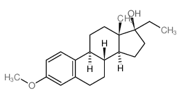 19-Norpregna-1,3,5(10)-trien-17-ol,3-methoxy-, (17a)-(9CI)结构式