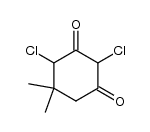 2,4-dichloro-5,5-dimethyl-cyclohexane-1,3-dione结构式
