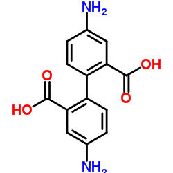 4,4-二氨基联苯-2,2-二羧酸结构式
