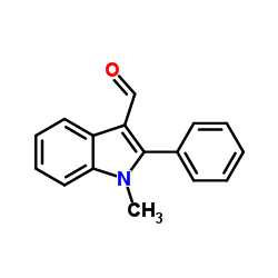 1-甲基-2-苯基吲哚-3-甲醛结构式