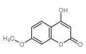 4-羟基-7-甲氧基香豆酯结构式