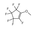 1,3,3,4,4,5,5-Heptafluoro-2-methoxy-1-cyclopentene结构式