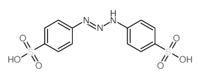 Benzenesulfonic acid,4,4'-(1-triazene-1,3-diyl)bis- (9CI)结构式