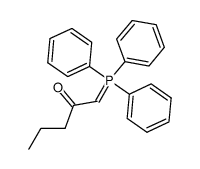 1-(TRIPHENYL-LAMBDA5-PHOSPHANYLIDENE)-PENTAN-2-ONE结构式