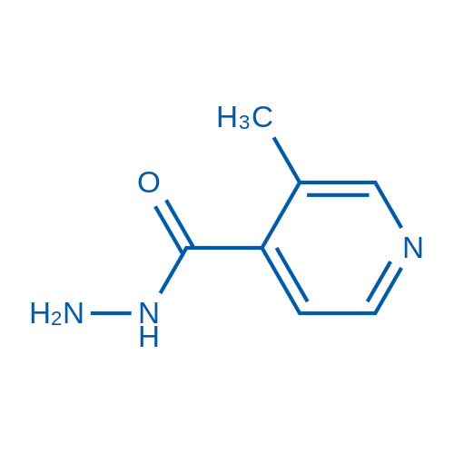 4-Pyridinecarboxylicacid,3-methyl-,hydrazide(9CI)结构式
