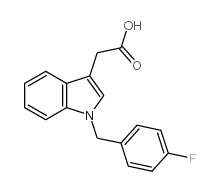 2-[1-(4-氟苄基)-1H-吲哚-3-基]乙酸结构式