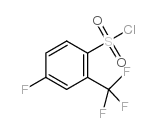 4-氟-2-三氟甲基苯磺酰氯结构式