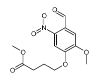 methyl 4-(4-formyl-2-methoxy-5-nitrophenoxy)butanoate结构式