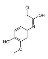 2-chloro-N-(4-hydroxy-3-methoxyphenyl)acetamide结构式