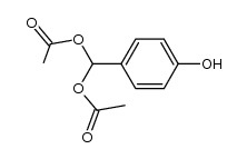1,1-diacetoxy-1-(4-hydroxyphenyl)methane结构式