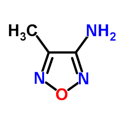 4-甲基-1,2,5-噁二唑-3-胺结构式