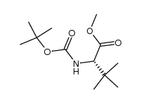L-VALINE, N-[(1,1-DIMETHYLETHOXY)CARBONYL]-3-METHYL-, METHYL ESTER结构式