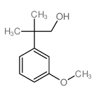 2-(3-methoxyphenyl)-2-methyl-propan-1-ol结构式
