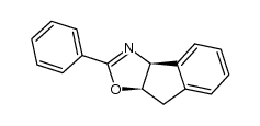 (3aS,8aR)-2-phenyl-8,8a-dihydro-3aH-indeno[1,2-d]oxazole结构式