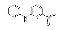 2-Nitro-9H-pyrido[2,3-b]indole结构式