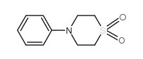 4-苯基硫代吗啉-1,1-二氧化物结构式