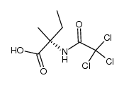 2-methyl-2-(2,2,2-trichloroacetamido)butanoic acid结构式