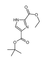 5-O-tert-butyl 2-O-ethyl 1H-imidazole-2,5-dicarboxylate结构式