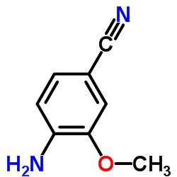 4-氨基-3-甲氧基苯甲腈(9ci)结构式