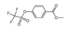 methyl 4-[(trifluoromethane)sulfonyloxy]benzoate结构式