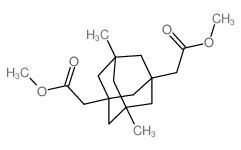 Tricyclo[3.3.1.13,7]decane-1,3-diaceticacid, 5,7-dimethyl-, 1,3-dimethyl ester结构式
