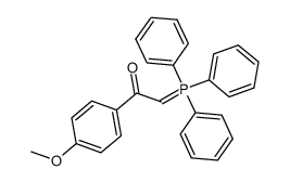 1-(4-methoxyphenyl)-2-(triphenyl-&lambda;-phosphoranylidene)ethanone结构式