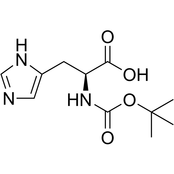 N-Boc-L-组氨酸结构式