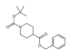 1,4-哌啶二羧酸 1-(1,1-二甲基乙基) 4-(苯基甲基)酯结构式