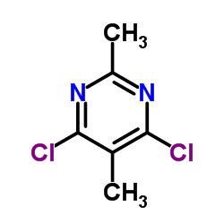 4,6-二氯-2,5-二甲基嘧啶结构式
